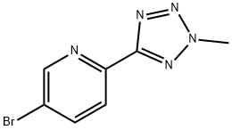 5-BROMO-2-(2-METHYL-2H-TETRAZOL-5-YL)-PYRIDINE
 Structure