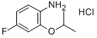 4-FLUORO-2-ISOPROPOXYANILINE HYDROCHLORIDE Structure