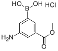 3-AMINO-5-METHOXYCARBONYLPHENYLBORONIC ACID, HCL 구조식 이미지