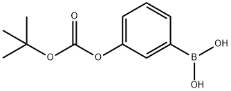 3-(TERT-BUTOXYCARBONYL)PHENYLBORONIC ACID 구조식 이미지