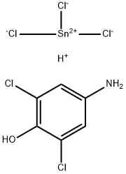 2,6-디클로로-4-아미노페놀클로로스타네이트 구조식 이미지