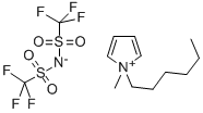 1-HEXYL-1-METHYLPYRROLIDINIUM BIS(TRIFLUOROMETHYLSULFONYL)IMIDE Structure