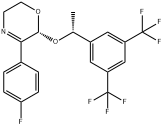 (2R)-2-[(1R)-1-[3,5-Bis(trifluoroMethyl)phenyl]ethoxy]-3-(4-fluorophenyl)-5,6-dihydro-2H-1,4-oxazine Structure