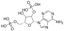 [(2R,5R)-5-(6-aminopurin-9-yl)-3-hydroxy-4-phosphonooxy-oxolan-2-yl]me thoxyphosphonic acid 구조식 이미지
