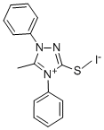 5-METHYL-3-(METHYLTHIO)-1,4-DIPHENYL-1H-1,2,4-TRIAZOLIUM IODIDE Structure