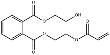 2-아크릴로일옥시에틸2-히드록시에틸프탈레이트 구조식 이미지