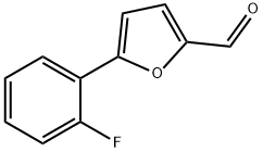 5-(2-FLUORO-PHENYL)-FURAN-2-CARBALDEHYDE 구조식 이미지
