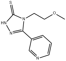4-(2-Methoxyethyl)-5-pyridin-3-yl-4H-1,2,4-triazole-3-thiol 구조식 이미지