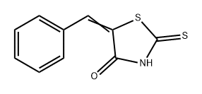 5-벤질리덴-2-티옥소티아졸리딘-4-온 구조식 이미지