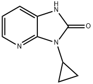 3-CYCLOPROPYL-1,3-DIHYDRO-IMIDAZO[4,5-B]피리딘-2-원 구조식 이미지