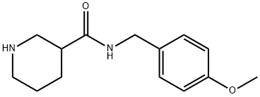 N-[(4-methoxyphenyl)methyl]piperidine-3-carboxamide Structure