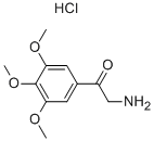 2-AMINO-1-(3,4,5-TRIMETHOXYPHENYL)ETHANONE HYDROCHLORIDE Structure