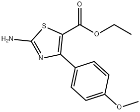 ETHYL 2-AMINO-4-(4-METHOXYPHENYL)THIAZOLE-5-CARBOXYLATE Structure