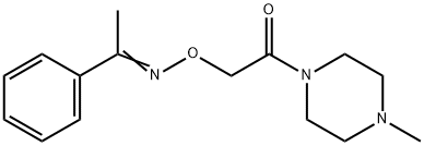 아세토페논O-[(4-메틸피페라지노)카르보닐메틸]옥심 구조식 이미지