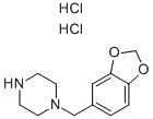 1-(1,3-benzodioxol-5-ylmethyl)piperazine dihydrochloride 구조식 이미지