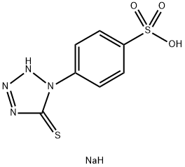 1-(3-Sodiosulfophenyl)-1H-tetrazole-5-thiol Structure