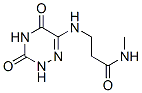 Propanamide, N-methyl-3-[(2,3,4,5-tetrahydro-3,5-dioxo-1,2,4-triazin-6-yl)amino]- (9CI) 구조식 이미지