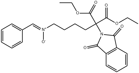 (Z)-N-Benzylidene-5,5-bis(ethoxycarbonyl)-5-(1,3-dihydro-1,3-dioxo-2H-isoindol-2-yl)pentan-1-amine oxide Structure