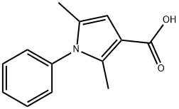 2,5-디메틸-1-페닐-1H-피롤-3-카르복실산 구조식 이미지