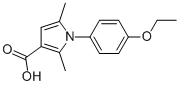 1-(4-ETHOXYPHENYL)-2,5-DIMETHYL-1H-PYRROLE-3-CARBOXYLIC ACID 구조식 이미지