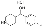 4-피페리딘메탄올,.ALPHA.-(4-플루오로페닐)-,염산염 구조식 이미지