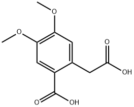 2-(카르복시메틸)-4,5-디메톡시벤조산 구조식 이미지