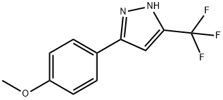5-(트리플루오로메틸)-3-(4-메톡시페닐)-1H-피라졸 구조식 이미지