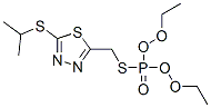 2-(diethoxyphosphorylsulfanylmethyl)-5-propan-2-ylsulfanyl-1,3,4-thiad iazole Structure