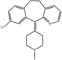 8-Dechloro-9-chloro-N-Methyl Desloratadine Structure