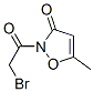 3(2H)-Isoxazolone, 2-(bromoacetyl)-5-methyl- (9CI) 구조식 이미지