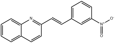 2-[(E)-2-(3-Nitrophenyl)vinyl]quinoline 구조식 이미지