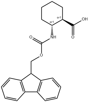 FMOC-1,2-TRANS-ACHC-OH 구조식 이미지