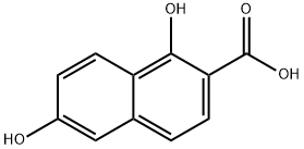 1,6-dihydroxy-2-naphthoic acid Structure