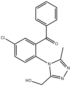 5-chloro-2-[3-(hydroxymethyl)-5-methyl-4H-1,2,4-triazol-4-yl]benzophenone 구조식 이미지