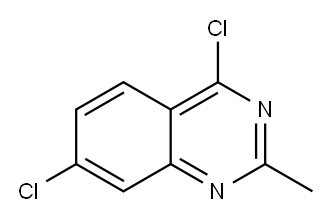 QUINAZOLINE, 4,7-DICHLORO-2-METHYL- 구조식 이미지