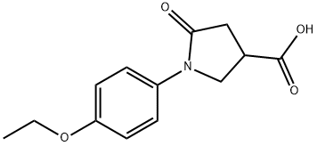 1-(4-ETHOXY-PHENYL)-5-OXO-PYRROLIDINE-3-CARBOXYLIC ACID Structure