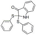 1,2-Dihydro-2,2-bis(phenylthio)-3H-indol-3-one Structure