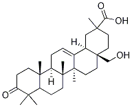 28-Hydroxy-3-oxoolean-12-en-29-oic acid Structure