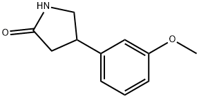 4-(3'-Methoxyphenyl)-2-pyrrolidinone Structure