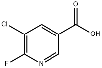 5-chloro-6-fluoronicotinic acid Structure