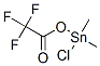 Chlorodimethyl[(trifluoroacetyl)oxy]stannane Structure