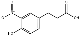 3-(4-HYDROXY-3-NITRO-PHENYL)-PROPIONIC ACID Structure