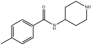 4-methyl-N-piperidin-4-ylbenzamide Structure