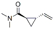 Cyclopropanecarboxamide, 2-ethenyl-N,N-dimethyl-, (1R-trans)- (9CI) Structure