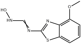 Methanimidamide, N-hydroxy-N-(4-methoxy-2-benzothiazolyl)- (9CI) Structure