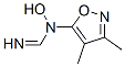 Methanimidamide, N-(3,4-dimethyl-5-isoxazolyl)-N-hydroxy- (9CI) Structure