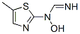 Methanimidamide,  N-hydroxy-N-(5-methyl-2-thiazolyl)- Structure