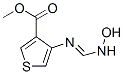 3-Thiophenecarboxylicacid,4-[[(hydroxyamino)methylene]amino]-,methylester(9CI) Structure