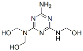 [[4-amino-6-[(hydroxymethyl)amino]-1,3,5-triazin-2-yl]imino]bismethanol Structure