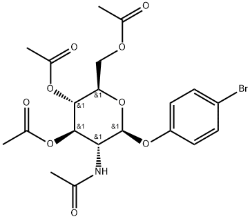 4'-BROMOPHENYL 2-ACETAMIDO-3,4,6-TRI-O-ACETYL-2-DEOXY-B-D-GLUCOPYRANOSIDE Structure